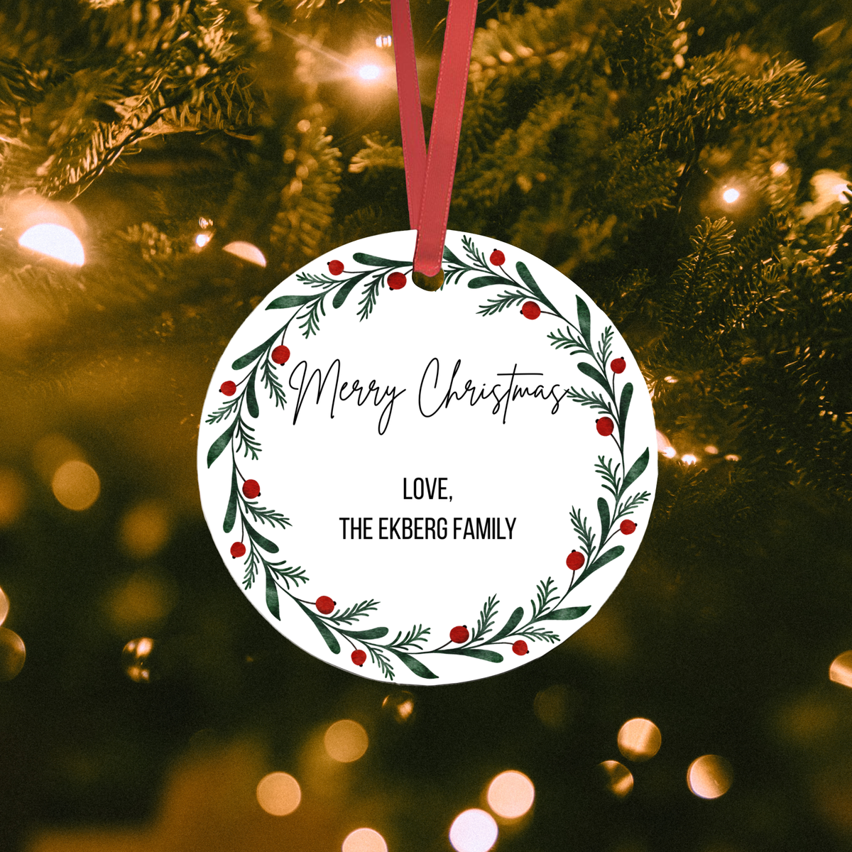 White Acrylic Christmas Decorations