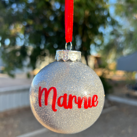 Glitter Baubles