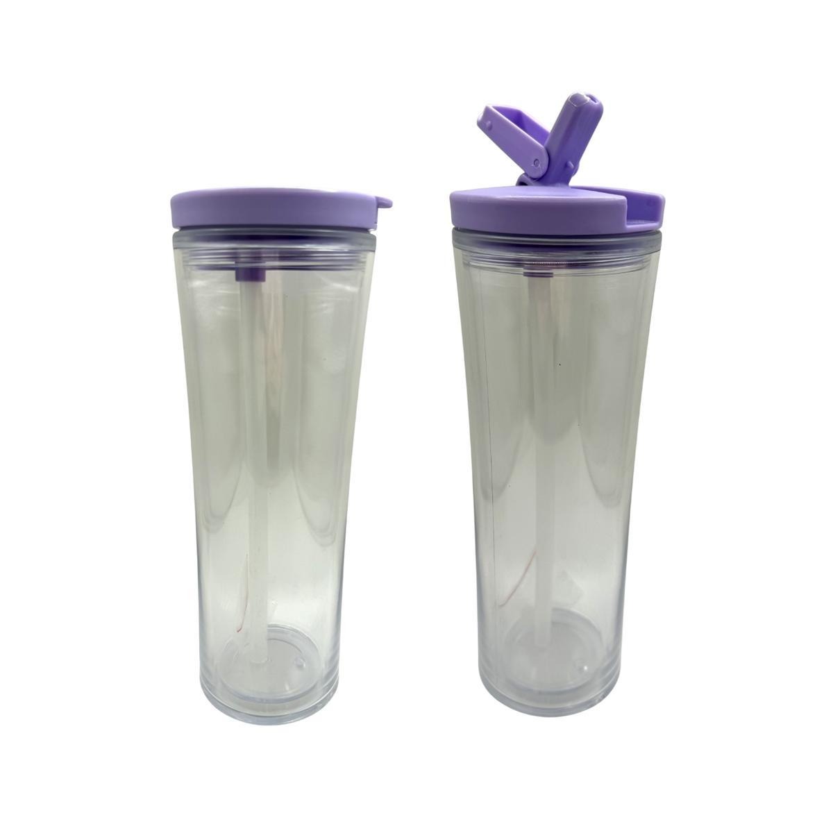 Snow Globe Drink Bottle (Flip Straw)
