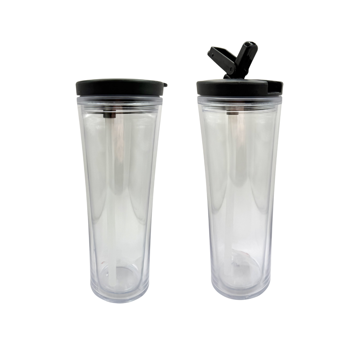 Snow Globe Drink Bottle (Flip Straw)