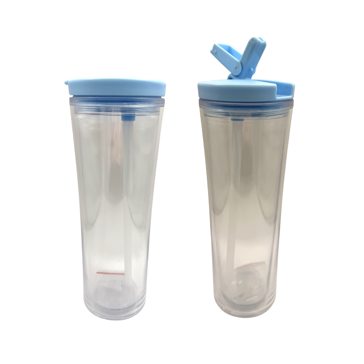 Snow Globe Drink Bottle (Flip Straw)